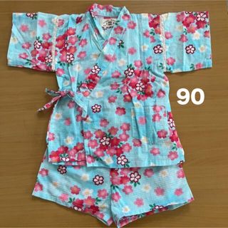 【お値下中】女の子　甚平　90センチ(甚平/浴衣)