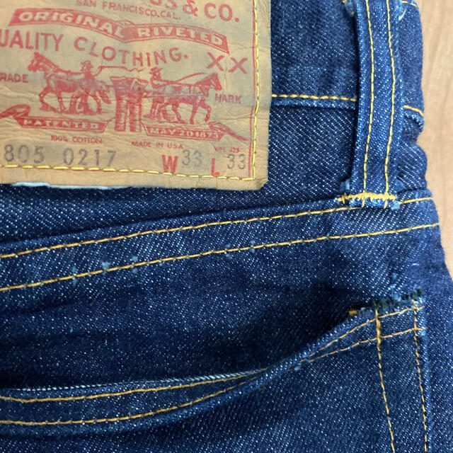 Levi's 濃紺 805-0217 66前期 ビンテージ デニム リーバイス 新しい