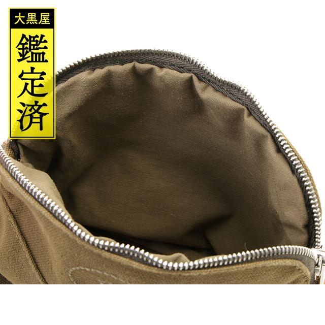限定セール❗️HERMES ボリードポーチ　小物入れ キャンバス レザー カーキ 楽天市場】HERMES エルメス ボリードポーチ25 小物入れ 化粧