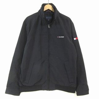 トミーヒルフィガー(TOMMY HILFIGER)のトミーヒルフィガー セーリング ジャケット ジャンパー 黒 ブラック XL(ブルゾン)