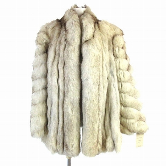 ご予約品】 美品 SAGA ベルビジョン FOX サガフォックス ファー 銀サガ