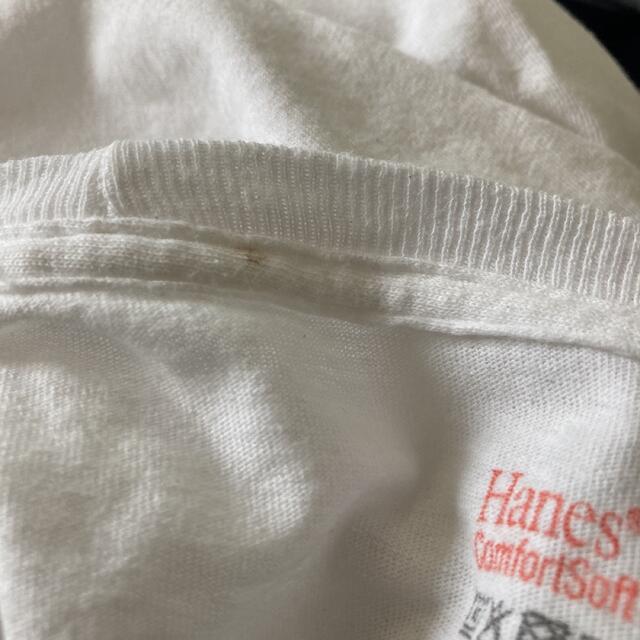 ヘインズ　HANES L 白　Tシャツ  メンズ メンズのトップス(Tシャツ/カットソー(半袖/袖なし))の商品写真