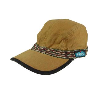 カブー  KAVU 90s USA製 ストラップ キャップ ブラウン M【中古】(その他)