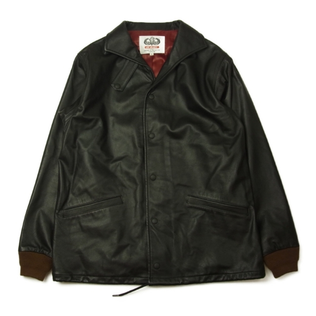 or Glory オアグローリー Leather Coach Jacket レザー コーチ ジャケット ブラック系 M