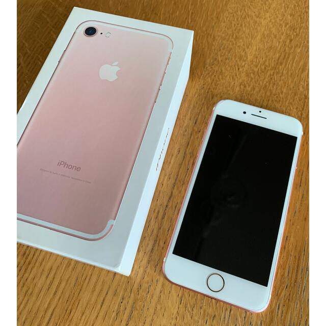 iPhone7  32GB  本体　箱付き　SIMフリー　Rose Gold