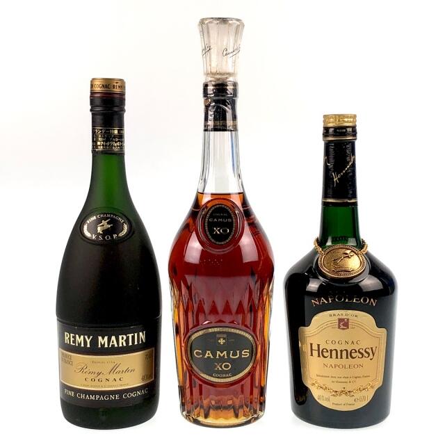 3本 REMY MARTIN CAMUS Hennessy コニャック 700mlの通販 by バイセル ラクマ店｜ラクマ