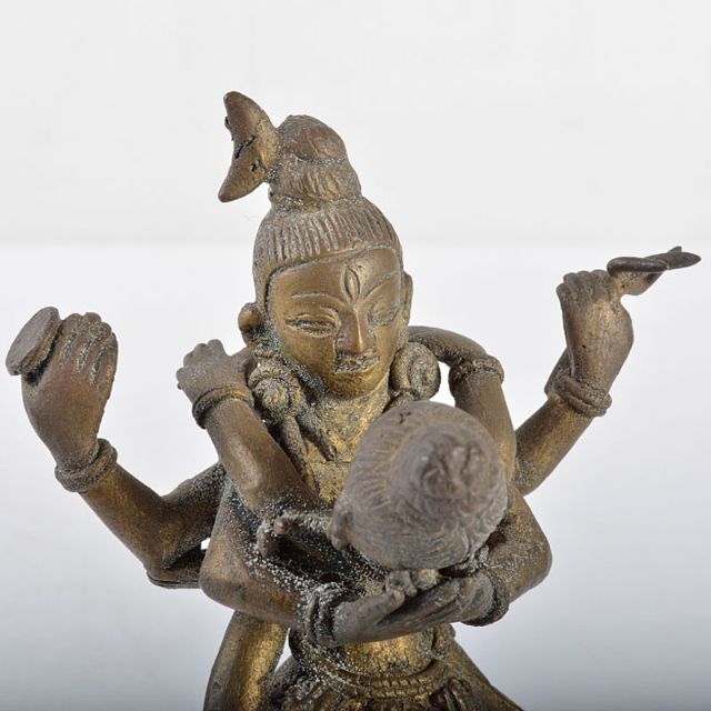 トラブル 仏教美術 古銅鍍金 チベット仏 歓喜仏 仏像 C R4582の通販 by 