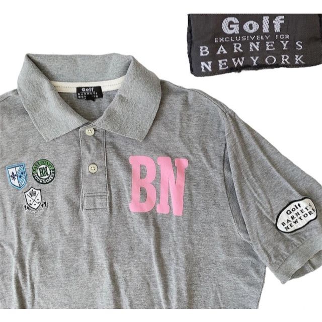 BARNEYS NEW YORK(バーニーズニューヨーク)のBARNEYS NEWYORK GOLFポロシャツゴルフウエアXLサイズ メンズのトップス(ポロシャツ)の商品写真