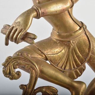 仏教美術 古銅鍍金 チベット仏 仏像 置物 M R4594の通販 by