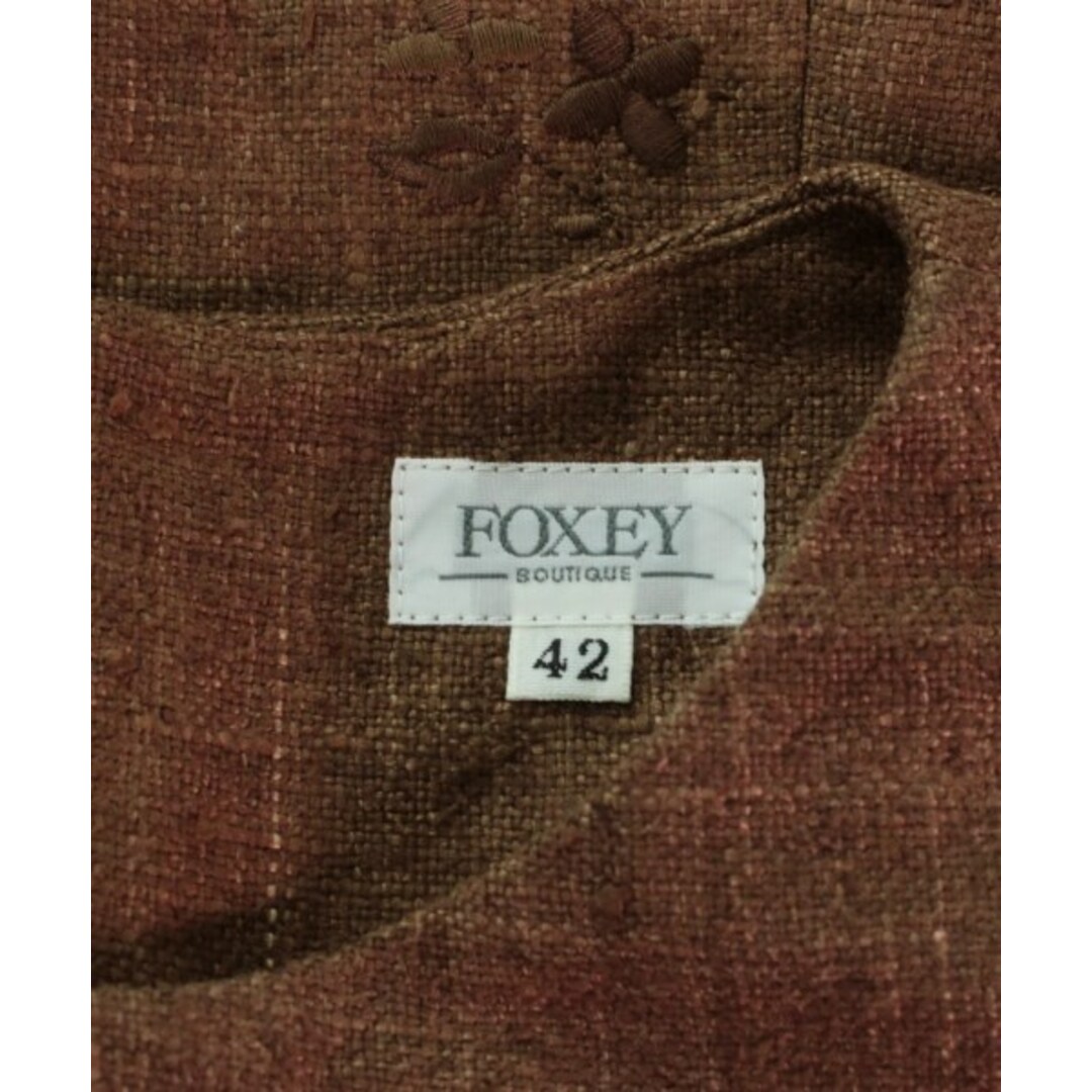 FOXEY BOUTIQUE フォクシーブティック ワンピース 42(L位) 茶 2