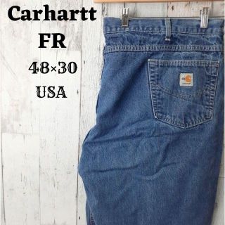 カーハート(carhartt)の希少90sカーハートFR48×30パンツデニムジーンズインディゴボトムス古着(ペインターパンツ)