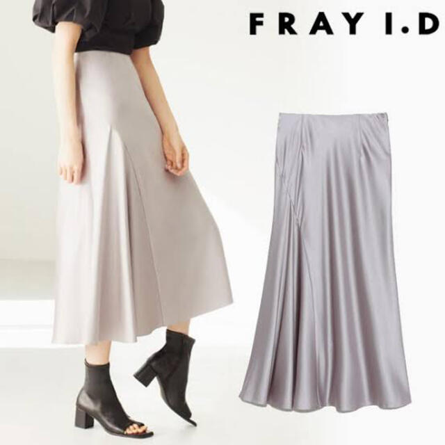FRAY I.D(フレイアイディー)の[FRAY I.D] エンボスサテンナロースカート レディースのスカート(ロングスカート)の商品写真