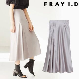 フレイアイディー(FRAY I.D)の[FRAY I.D] エンボスサテンナロースカート(ロングスカート)