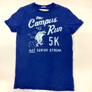 アバクロンビーアンドフィッチ(Abercrombie&Fitch)のアバクロンビーアンドフィッチ　Tシャツ　#Sサイズ　ブルー　r177(Tシャツ/カットソー(半袖/袖なし))