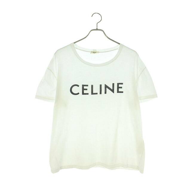 美品 セリーヌ ロゴ Tシャツ ブルー 青 CELINE L 2X681501F spz.hr