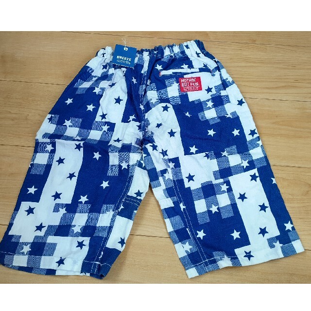 BREEZE(ブリーズ)の【新品】size140/ BREEZE チェックスター柄ハーフパンツ キッズ/ベビー/マタニティのキッズ服男の子用(90cm~)(パンツ/スパッツ)の商品写真