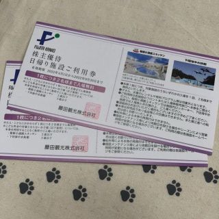 2枚4名様分　ユネッサン　下田海中水族館　藤田観光　株主優待券(遊園地/テーマパーク)