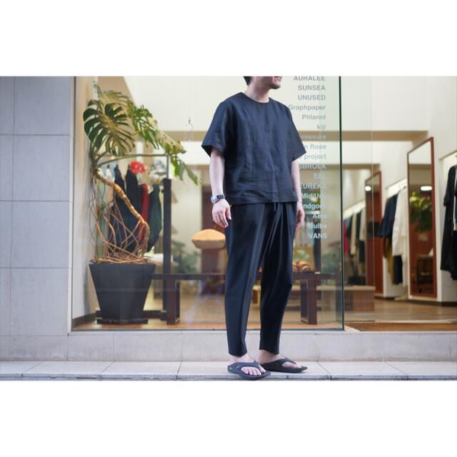 SUNSEA - SUNSEA Linen Belted T ブラックの通販 by shop｜サンシー