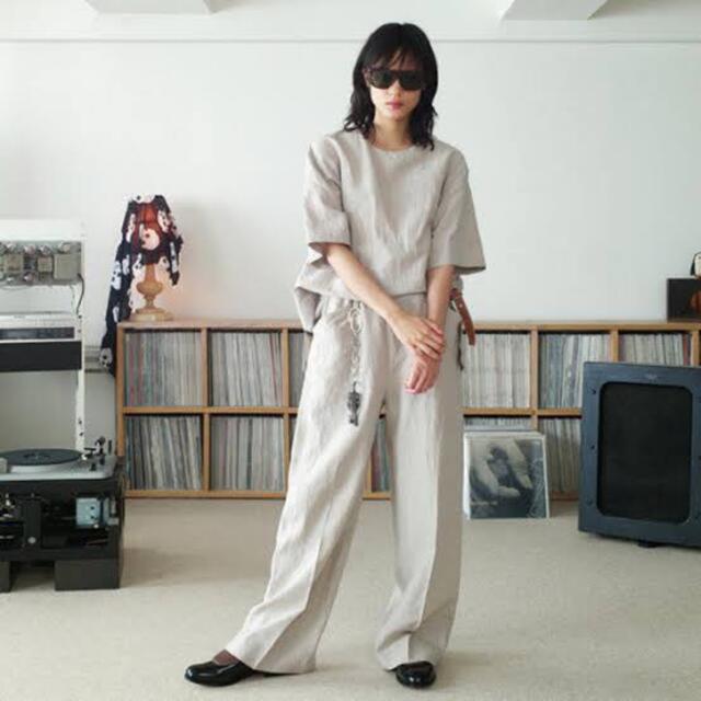 SUNSEA - SUNSEA Linen Belted T ブラックの通販 by shop｜サンシー