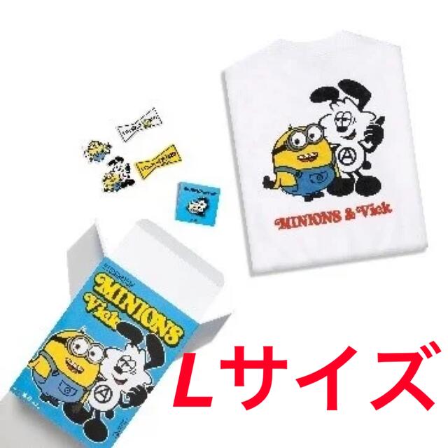 verdy minions usj ボックス　tシャツ　 Lサイズ　ユニバ