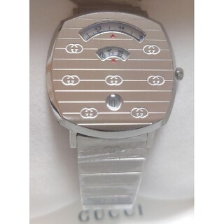 グッチ(Gucci)のgucci グリップ　シルバー　腕時計 メンズ(腕時計(アナログ))