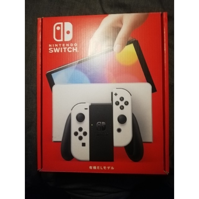 現品 ⭐️新品未使用 店舗印有りswitch 有機ELホワイト 本体画面と空箱