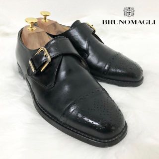 ブルーノマリ(BRUNOMAGLI)のブルーノマリ BRUNOMAGLI ストレートチップ モンク レザー(ローファー/革靴)