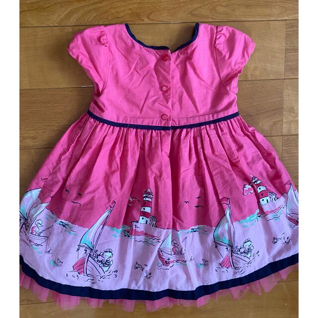 babyGAP(ベビーギャップ)のbabyGAP ドレス ワンピース ピンク チュール フォーマル ヨット柄 90 キッズ/ベビー/マタニティのキッズ服女の子用(90cm~)(ワンピース)の商品写真