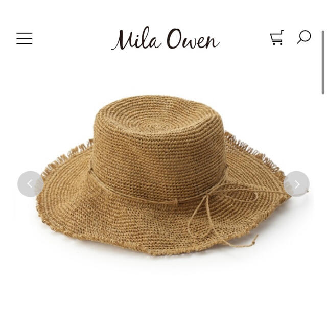 Mila Owen(ミラオーウェン)の【週末限定価格】MilaOwen（ミラ オーウェン）  フリンジペーパーハット レディースの帽子(麦わら帽子/ストローハット)の商品写真