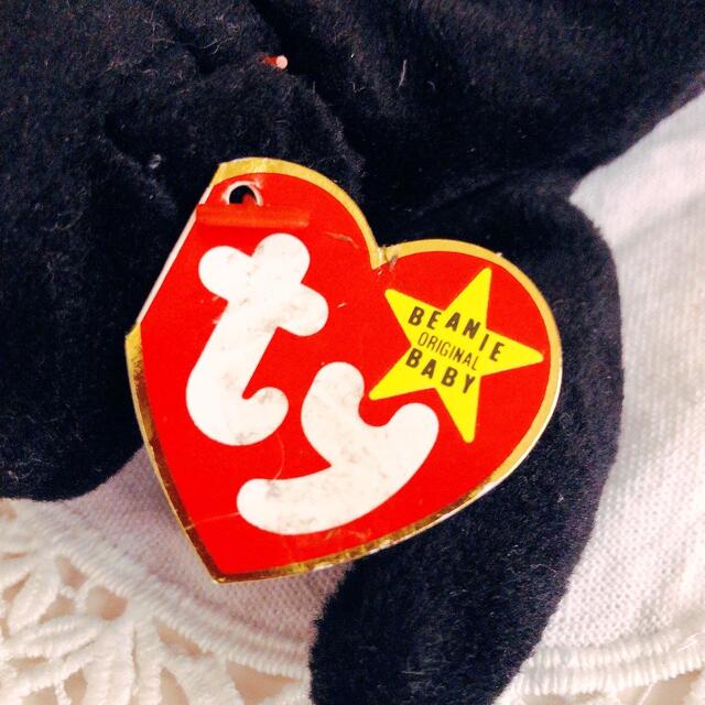 タグ付き*Ty Beanie Baby*July 15/ Blackie エンタメ/ホビーのおもちゃ/ぬいぐるみ(ぬいぐるみ)の商品写真