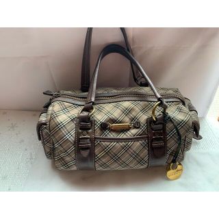 バーバリーブルーレーベル(BURBERRY BLUE LABEL)のバーバリー　ミニボストンバッグ(ボストンバッグ)