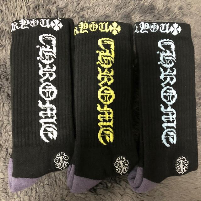 クロムハーツ CHROME HEARTS ソックス FOTI フォティ M 3足-