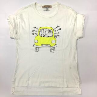 シーバイクロエ(SEE BY CHLOE)のシーバイクロエ　Tシャツ　ホワイト　#Sサイズ　ロールアップ　r179(Tシャツ(半袖/袖なし))