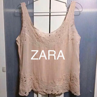 ザラ(ZARA)の新品　ZARA レーストップス+キャミの２枚組　  S(キャミソール)