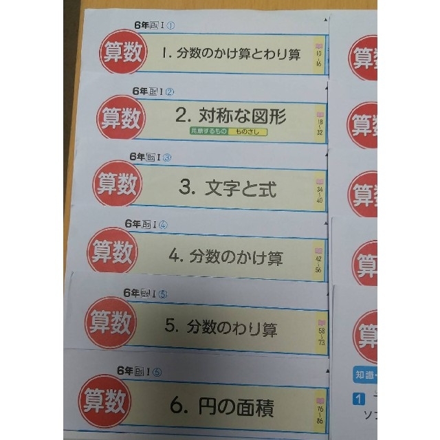 6年生　算数　カラーテスト　小学校テスト　ぶんけい エンタメ/ホビーの本(語学/参考書)の商品写真