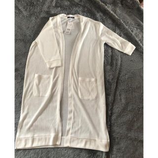 イング(INGNI)のイング   ロングカーディガン　白　新品(カーディガン)