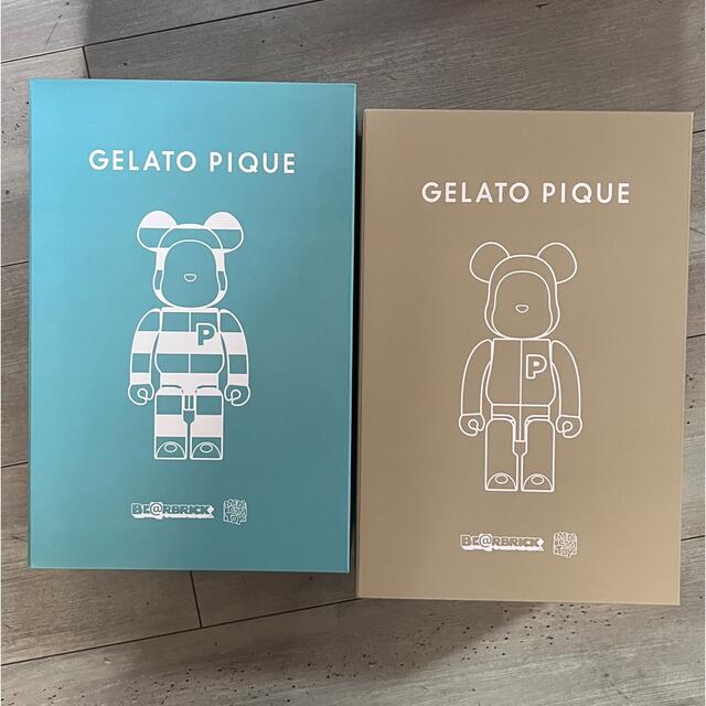 gelato pique(ジェラートピケ)のGELATO PIQUE × BE@RBRICK 400% 2体 エンタメ/ホビーのフィギュア(その他)の商品写真