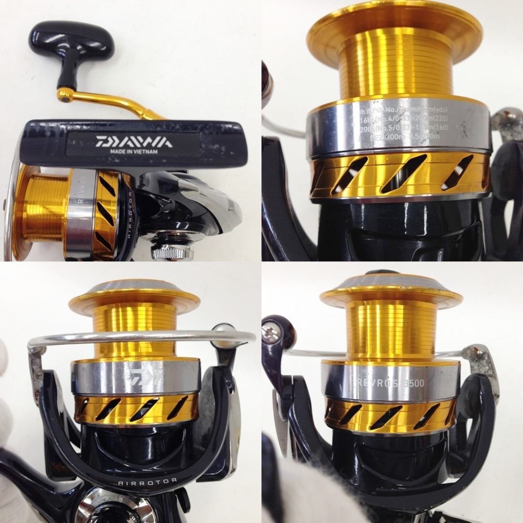 〇〇DAIWA ダイワ 15レブロス REVROS 3500 スピニングリール 057378 ブラック