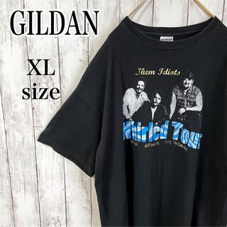ギルタン(GILDAN)のGILDAN ギルダン ツアー バンド Tシャツ オーバーサイズ XL 古着 黒(Tシャツ/カットソー(半袖/袖なし))