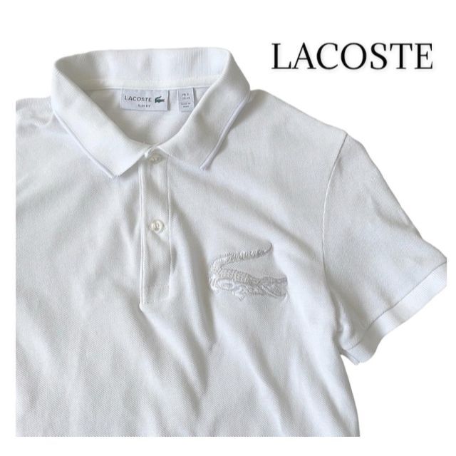 LACOSTE - LACOSTE ポロシャツ デカワニ ビッグクロコダイル 刺繍XSの ...