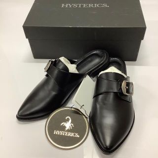 ヒステリックス(HYSTERICS)のHYSTERICS パンプス　サンダル　レザー　ラバー　24cm  r184(ローファー/革靴)