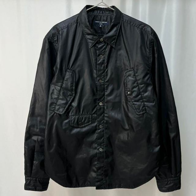 AD2007 コムデギャルソンオム パデットシャツ 中綿 ブラック
