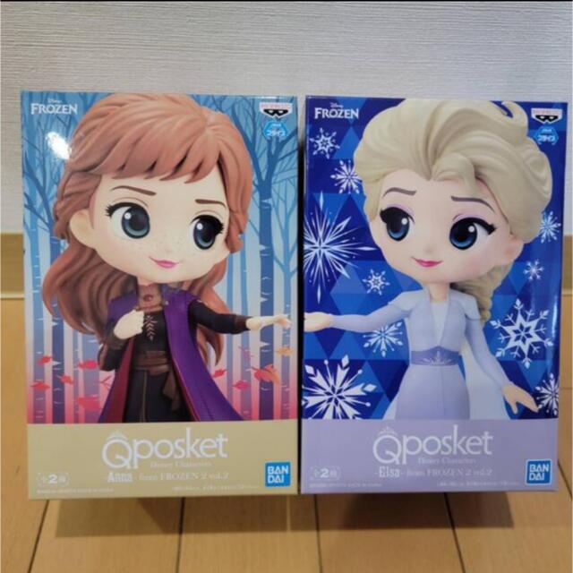 アナと雪の女王 アナ雪 Qposket フィギュア エルサ アナ Aカラーセット