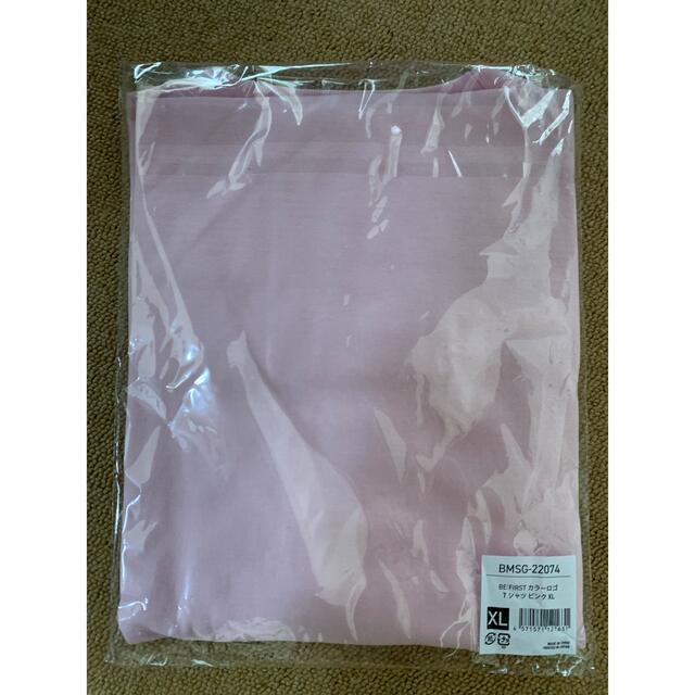 BE:FIRST カラーロゴTシャツ ピンク XL レディースのトップス(Tシャツ(半袖/袖なし))の商品写真