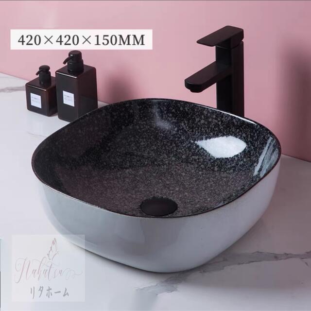高級洗面台 洗面ボウルセット洗面ボール 陶器 手水鉢 手洗器 蛇口 排水金具付き