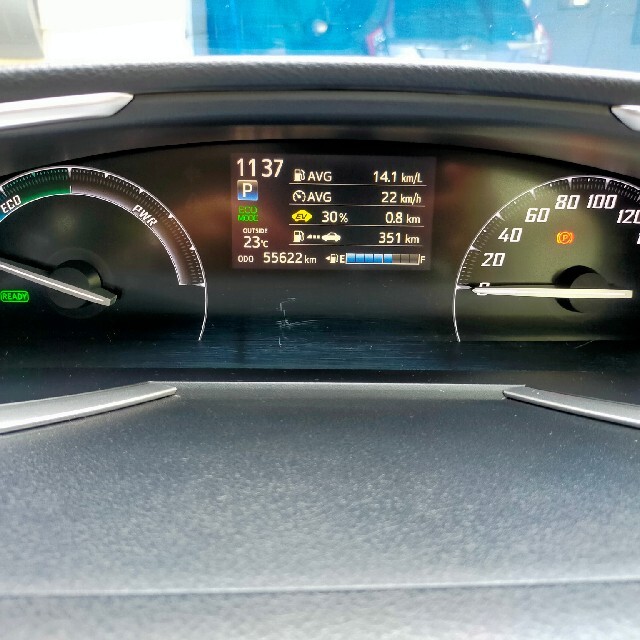 シエンタハイブリッド　スピードメーター55622km