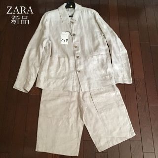 ザラ(ZARA)のZARA リネンジャケット・ハーフパンツ　新品未使用　KEN様専用(その他)