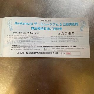 Bunkamura ザ・ミュージアム　招待券(美術館/博物館)