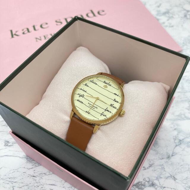 kate spade　メトロ ブラウン レザー ゴールドステンレス腕時計 | フリマアプリ ラクマ