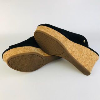 UGG★スエードレザー プラットフォームコルクソールサンダル(24㎝)